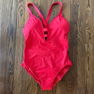 NWT Seafolly Deep-V One Piece, US size 10